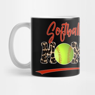 Softball Mom Leopard Sport Mug